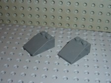 2 x LEGO Dkstone slope brick 3298 / set 7675/7261/4508/7945/6243/7888/7664/7244.