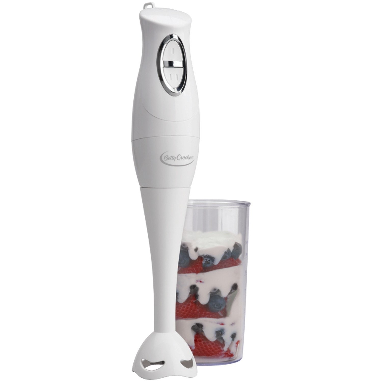 Betty Crocker Hand Blender with Beaker, White, BC-1303CK 2-S