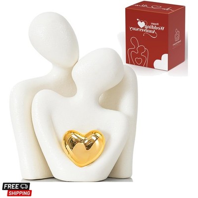 Mini Couple Statue Tv Stand Decor Items for Living Room, Abstract Sculpture K...