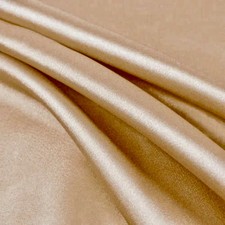 Payton CHAMPAGNE Faux Silk Minimal Stretch Charmeuse Satin Fabric by the Yard -