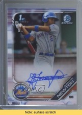 2019 Bowman Chrome Prospects Auto Shervyen Newton #CPA-SN Auto READ 4m6