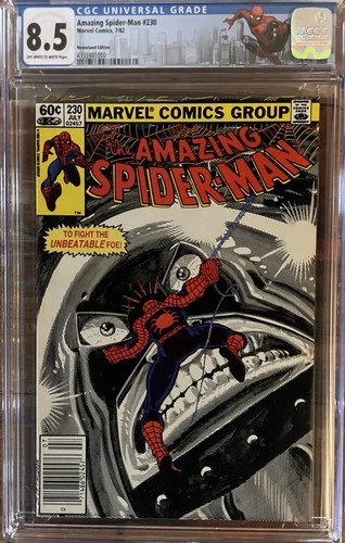 Amazing Spider-Man #230 CGC 8.5! Newsstand!! Custom Spiderman Label!!
