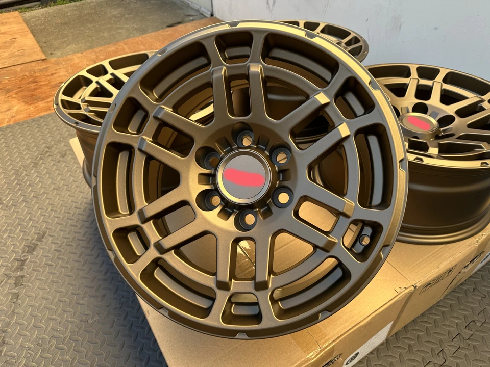 SET OF 4 Bronze 17x8 +25 Toyota Tacoma Wheels 4Runner Tundra Sequoia TRD Rim PRO Foto 3 de 4