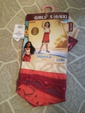 DISNEY MOANA 2 HALLOWEEN COSTUME GIRLS SMALL 6/6X DISGUISE NEW WITH TAGS DRESS