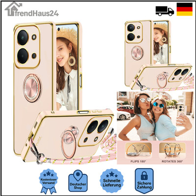 Handyband für Xiaomi Redmi 15C 4G / 5G Hülle mit Band, Handyhülle mit Ring St...
