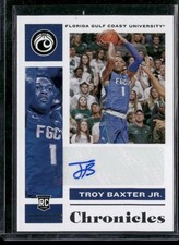 2021 Panini Chronicles Draft Picks #CR-TBJ Troy Baxter Jr. Chronicles RC Sign