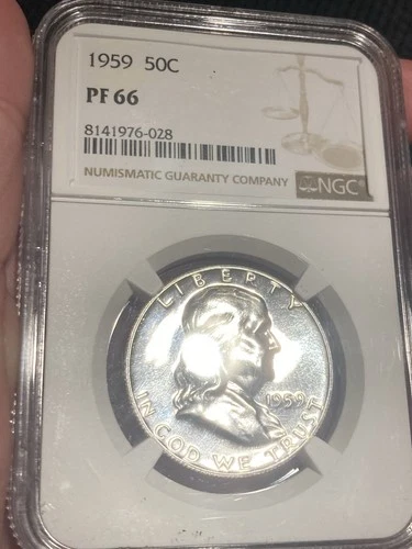 1959 Proof Franklin Half Dollar NGC PF 66
