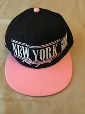 New York Rangers Hat Cap NHL Hockey Spellout Snapback Big Logo O/S Logo 7 1/2