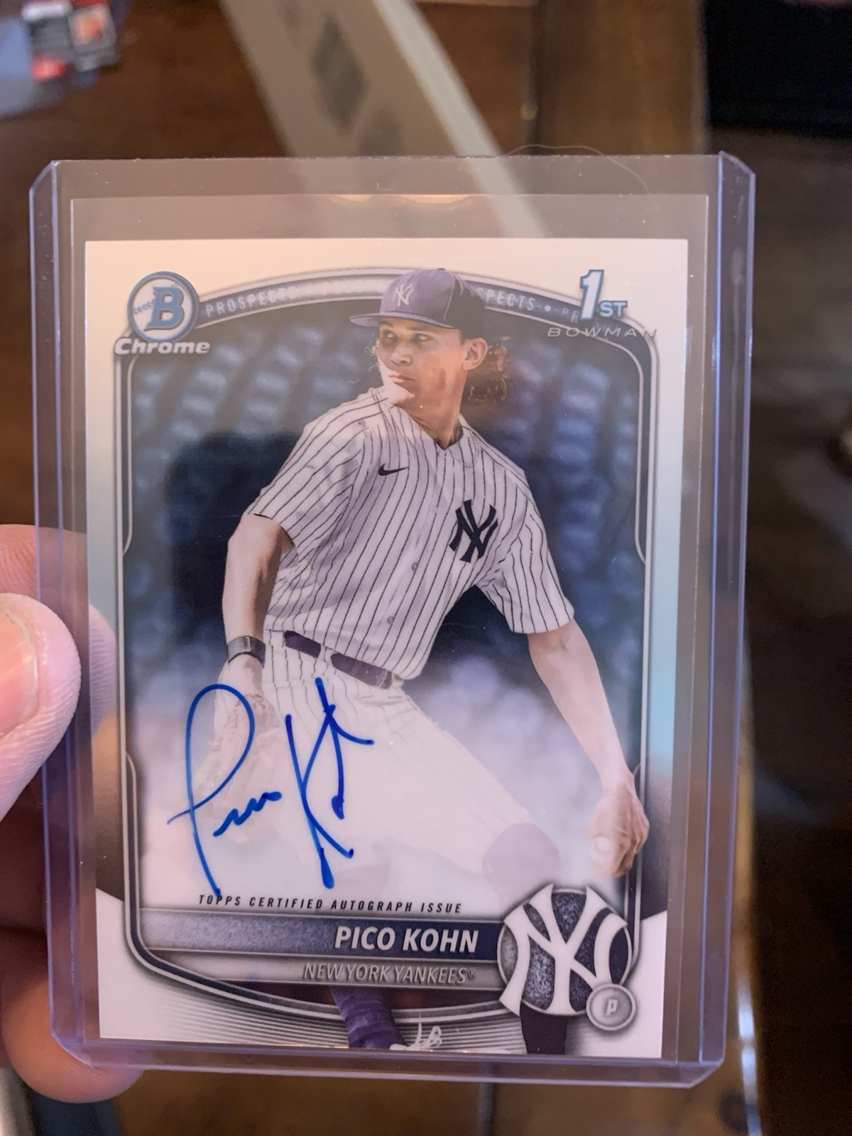 2025 Bowman Draft Pico Kohn Chrome Autograph Auto #CPA-PKO 1st - NY Yankees