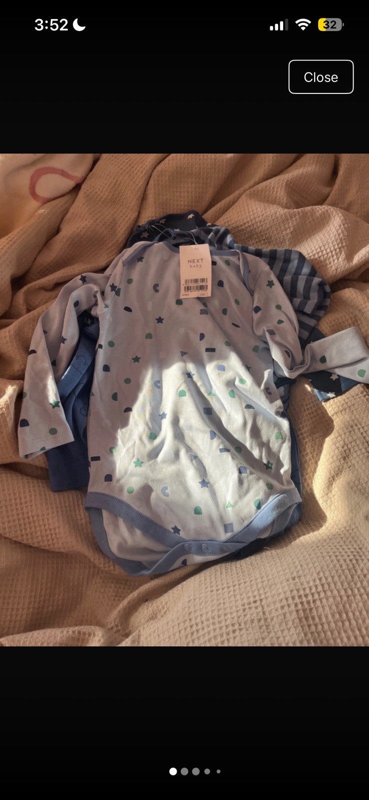 A bundle of 5x different blues long sleeved vests. Ages 2-3 years .
