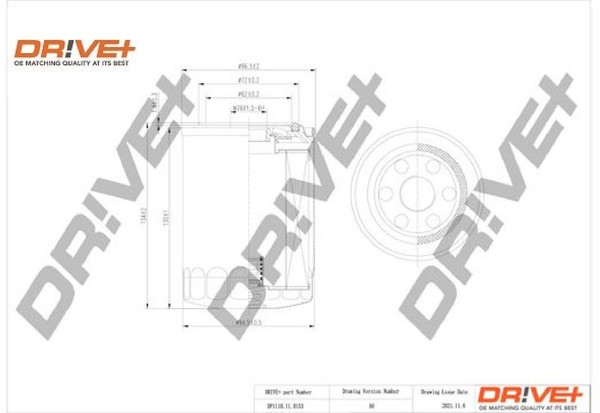 Dr!ve+ DP1110.11.0153 ÖLfilter MotoröLfilter-image