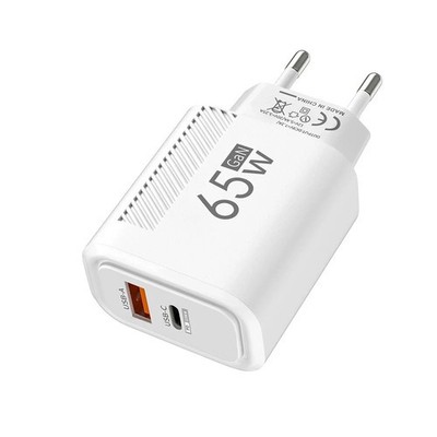 65W GaN Fast Charger USB Type C PD 3.0 Quick Charge Wall Charger iPhone Samsung