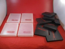Lot of OFFICIAL Nintendo NES Plastic Dust Sleeve Hard Case Cover  Game Slips 