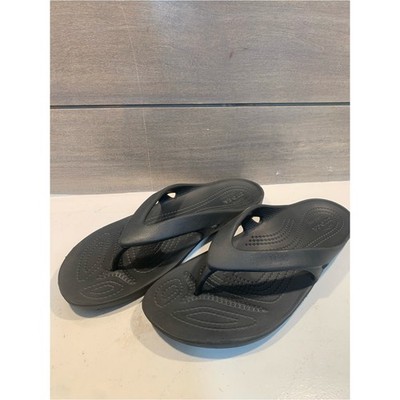 Crocs Womens Kadee II Flip Flop Thong Black Sz 10 Casual Outdoor Vacation Beach
