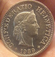 Switzerland 10 Rappen 1989 UNC