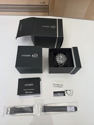 Citizen Promaster Marine Eco-Drive BN0190-82E Silber + Neuem Silikonband