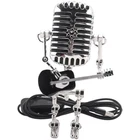 Retro Style Vintage Microphone Robot Desk Lamp, Vintage Microphone Robot1211