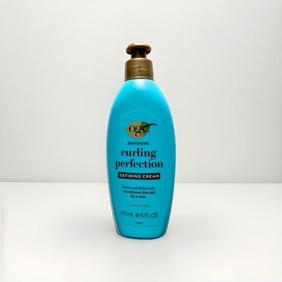 OGX Argan Oil of Morocco Curling Perfection Defining Cream, Hair-Smoothing 6 Oz.