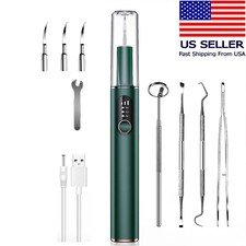 Ultrasonic Tooth Cleaner Kit Dental Plaque Calculus Stain Remover Teeth Cleaning