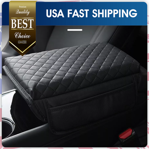 US Car Accessories Auto Armrest Cushion Cover Center Console Box Pad ...