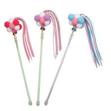 3 Pcs Interactive Pet Toy Teaser for Indoor Cats Toys Wand Stick