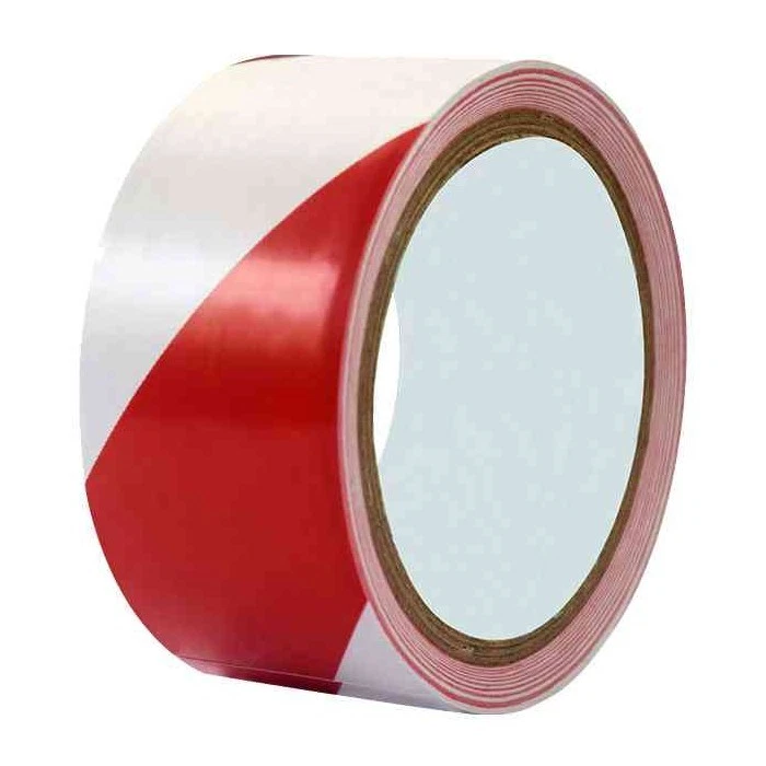 [T61808] rillprint Bande de marquage au sol, 50 mm x 33 m,rouge/blanc - Photo 1/1