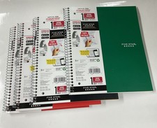 4 Pack: Five Star Spiral Notebook, Wide Ruled 1-Subject, 100 Sheets 10.5"x8"