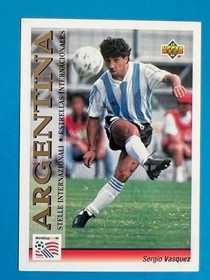 SERGIO VASQUEZ 114 Argentina UPPER DECK USA 94 Estrellas card figurina cromo wc