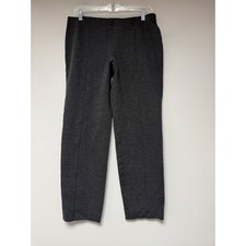 J. Jill Ponte Slim Leg Pants Charcoal Gray Heather Stretch Pull On Medium 8167