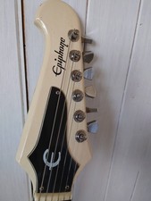 1996 Epiphone Firebird III MIK Korea White Vintage Electric Guitar Rare Finish