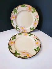 2 Franciscan Desert Rose Dinner Plates 10.75” USA