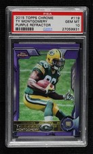 2015 Topps Chrome Rookies Purple Refractor Ty Montgomery #119 PSA 10 GEM MT 5i2