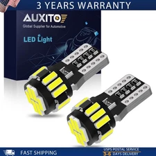 AUXITO 2X LED License Plate Tag Bulbs Light White W5W 168 2825 194 175 T10 US T