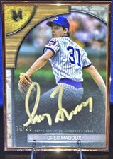 ✨️2025 GREG MADDUX TOPPS MUSEUM COLLECTION BRONZE FRAMED CUBS INSERT AUTO /20✨️