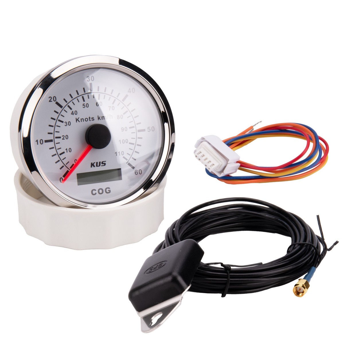 ELING Compteur de vitesse GPS universel Speedo Jauge 15Knots Pour
