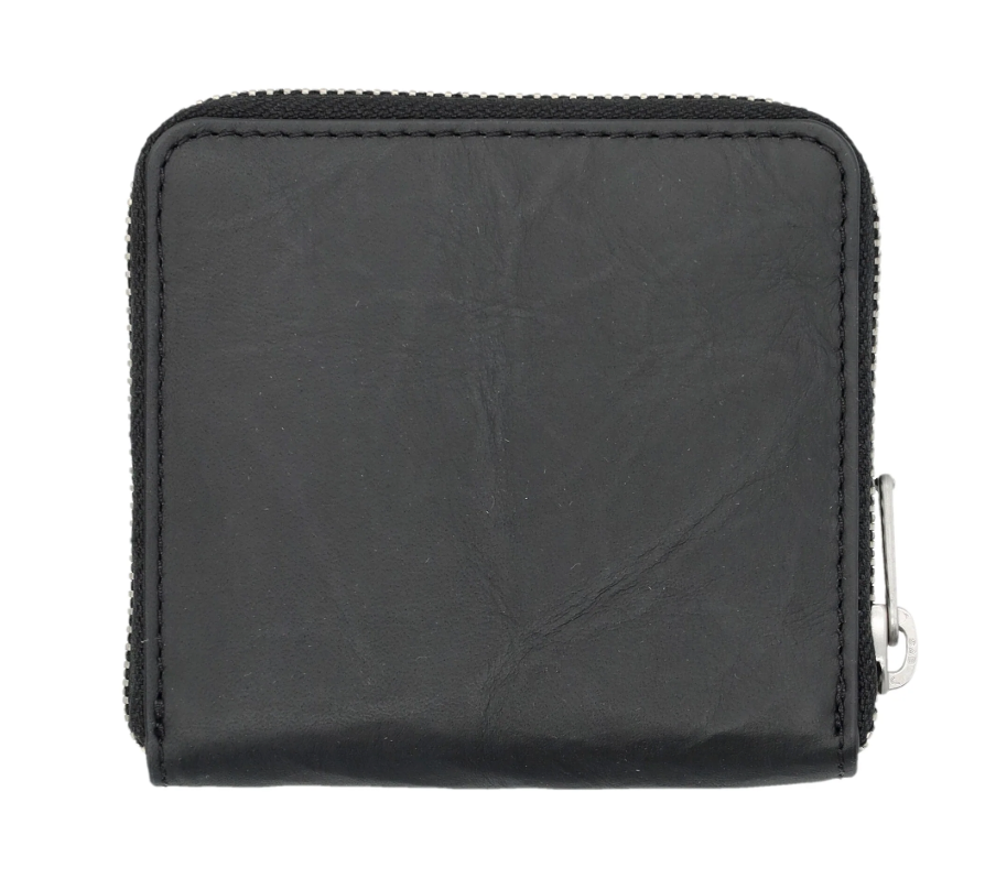 adidas Y-3 Crinkle Leather Wallet Unisex Lifestyle Casual Coin
