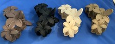 NEW Hawaiian PLUMERIA Flower Hair Accessory- Claw Clips - Strong Hold - Set Of 4