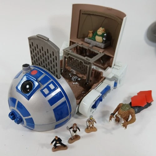 Star Wars R2-D2 Jabba's Palace Playset Galoob Micro Machines 1994 w/ Figures