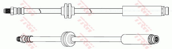 Flexible de frein TRW PHB651 pour modèles OE 1302601 et 1306241 en caoutchouc renforcé