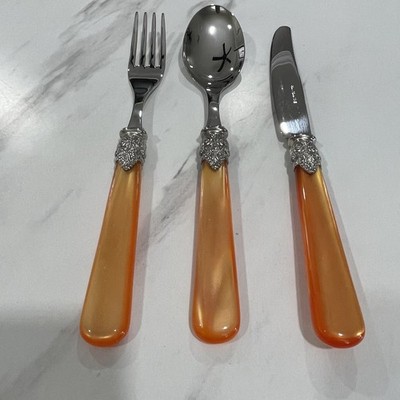 Stainless Steel EME  Napoleon 18/10 Italy Cutlery Set orange 