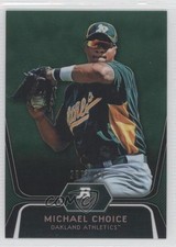 2012 Bowman Platinum Prospects Green Refractor 257/399 Michael Choice #BPP8 0c2