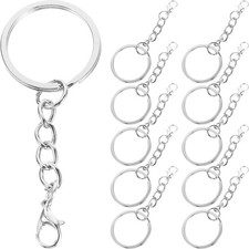 100 Pcs Metal Keyrings Chain for Keys Accessories Women Keychain