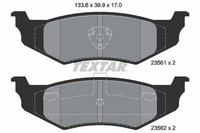 Bremsbelagsatz FÜR Chrysler Pt Cruiser (Pt ) - Textar 2356102