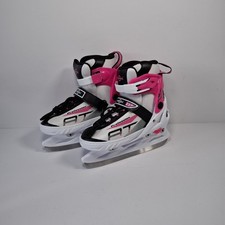 Kounga Senhai Ice Skates Junior Size S 33-36 White Pink Excellent Condition.