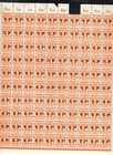 DANZIG: 1921, OFFICIAL (DIENSTMARKEN) Mi 1, CMPT SHEET. FOLDED Scv € 70