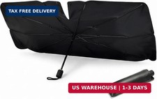 Car Windshield Sun Shade, Foldable Sunshade Umbrella for Front Window, Opening D