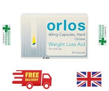 Orlos Orlistat 60mg Weight Loss 84 Capsules FAT Loss BMI 28 FREE DELIVERY
