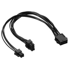 EPS 12V 8 Pin Female To ATX 8 Pin And 4 Pin Male Power Extension 11.8 Inch