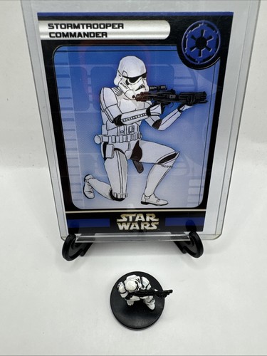 Star Wars Miniatures WOTC Stormtrooper Commander 42/60 With Card