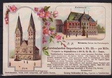 AJ519) AK Ansichtskarte Litho Bremen , Werbung Zigarren Firma Schrader